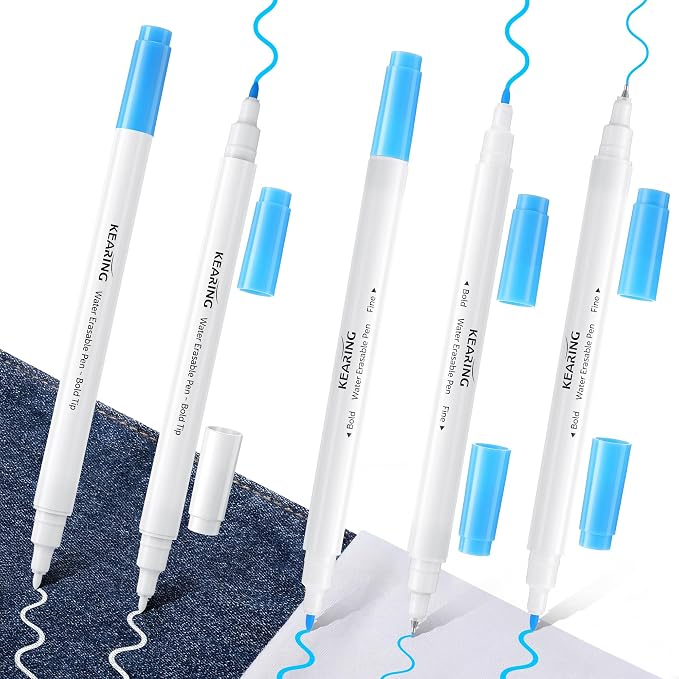 Avenuebool Fabric Markers for Sewing, Water Soluble Fabric Marker, Disappearing by Unknown
