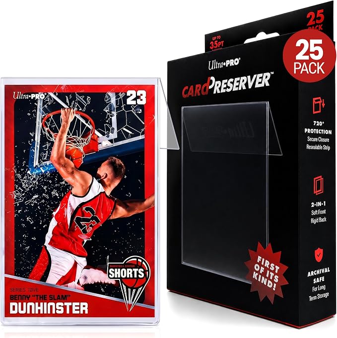 Ultra Pro CardPreserver Trading Card Holders – 2-in-1 Semi Rigid Card Protector by UltraPro