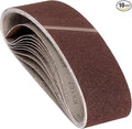 10 Pcs Sanding Belts 3 x 24 Inch 60 Grit Aluminum Oxide Abrasive Sandpaper for Belt Sander Metal Grinding Wood Working Weld Rust Removal