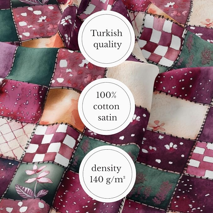 100% Cotton Fabric by the Yard – Turkish Quality Quilting & Sewing Fabric - Image 6