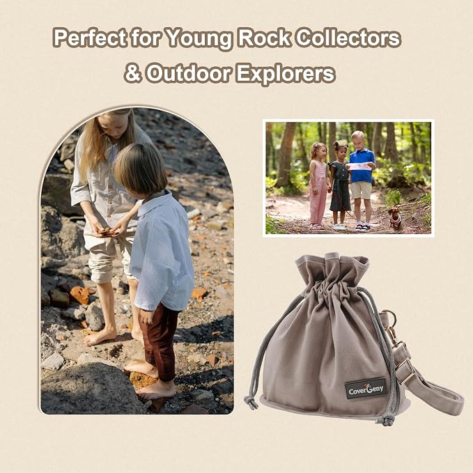 Nature Collection Bag for Rock, Pine Cones, Beach Glass, Teens & Women Canvas - Image 7
