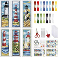 FREEBLOSS 6 Set Bookmark Cross Stitch Kits Cross Stitch Bookmark Kit by FreeandCreativeCraftsArt
