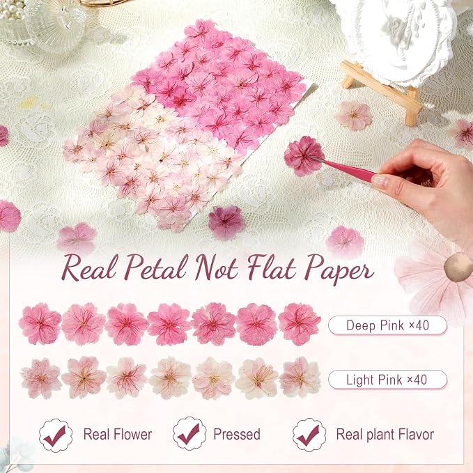 96 Pcs Natural Dried Pressed Edible Flowers - Image 2