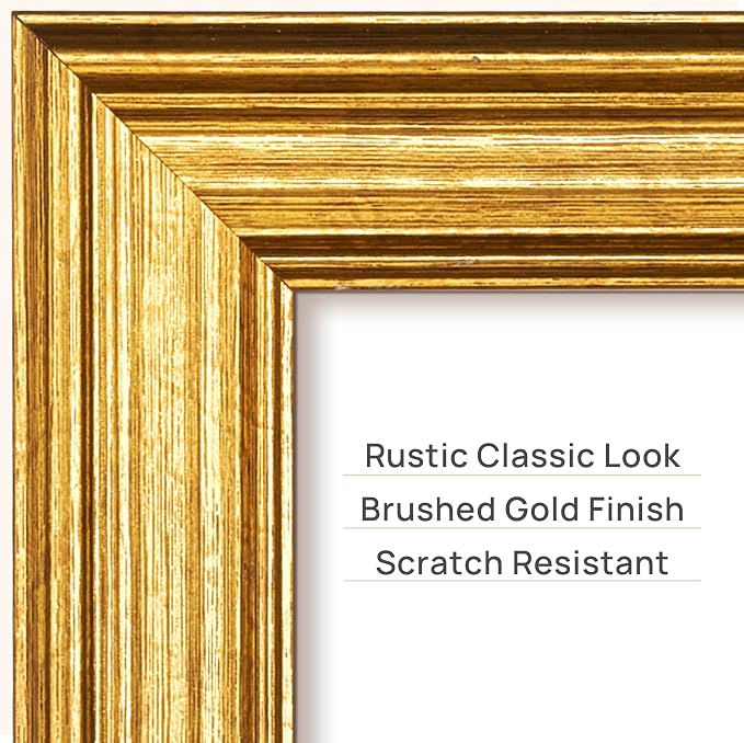 upsimples Vintage 4x6 Picture Frame, Antique Gold Frames Display 3.5x5 - Image 4