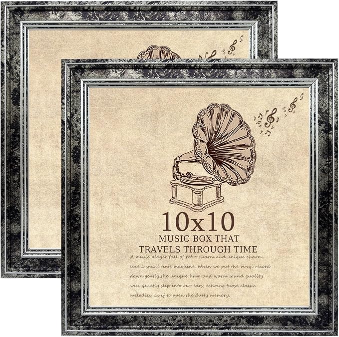 10x10 Picture Frame set of 2-Vintage Frames by TKYGU