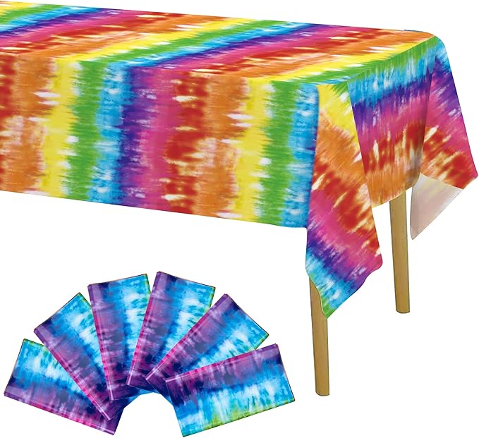 Iceyyyy 6 Pcs Tie Dye Tablecover by Iceyyyy