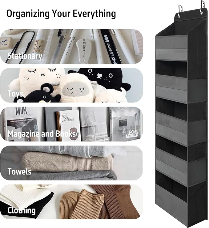 TYMENSH Black Over Door Organizer - Image 5