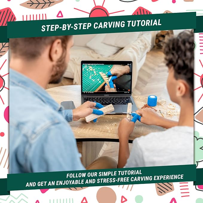 BeaverCraft Wood Carving Kit for Kids & Beginner DIY08 - Image 3
