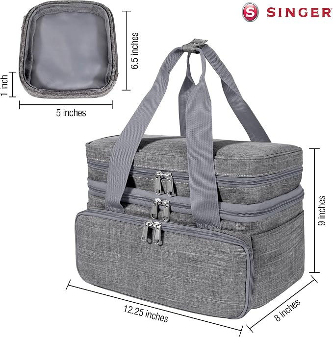 SINGER Sewing Accessories Organizer – Double Layer Portable Sewing Storage Bag - Image 6