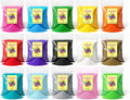 4E's Novelty 12 Lbs Colored Craft Sand -15 Colors, 0.8 lb Bags, Non-Toxic Fine by 4EsNovelty