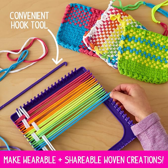 Made By Me Ultimate Weaving Loom, Includes 378 Craft Loops & 1 Weaving Loom - Image 5