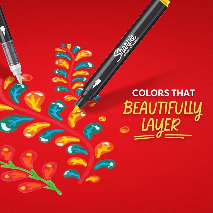 Sharpie Creative Markers, Water-Based Acrylic, Bullet Tip, Kids Activity - Image 7