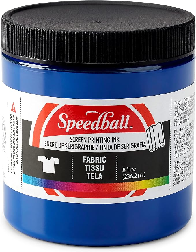 Speedball 045650, Fabric Screen Printing Ink, 8 Fl oz., Process Cyan by SpeedballArt
