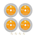 Rock Slab Grinding Disc - 7 inch Glass Cutter Disc (4pcs), Granite Cutting Disc, Diamond Grinder Wheel for Rock Slab, Stone, Tile, Marble, Granite, Glass Diamond Cutting Discs