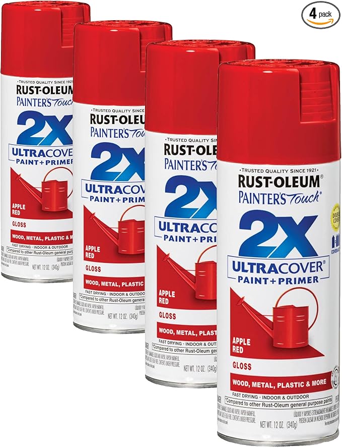 Rust-Oleum 334024 Painter's Touch 2X Ultra Cover Spray Paint, 12 oz, Gloss by Rust-Oleum