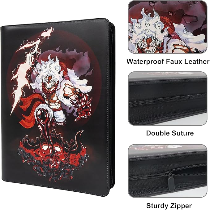 Trading Card Binder for One Piece Cards, 16 Pocket - Image 4