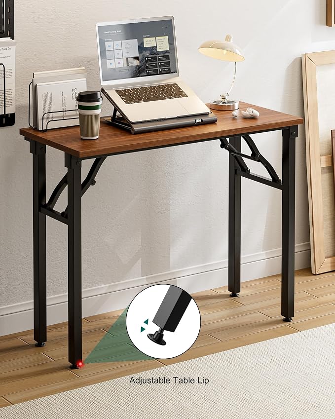 Frylr Small Folding Computer Desk – Portable 35.8 Inch Foldable Laptop Table - Image 9