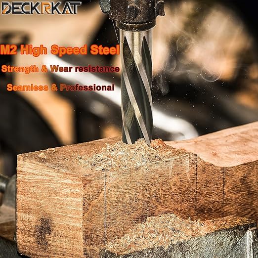1" Reamer Drill Bit for Metal, M2 HSS Taper Reamer for Steel, Alloy, Wood, Plastic to Align, Enlarge Holes – 5-Spiral Flutes, 1/2" Non-Slip Shank, 25mm Car Reamer, Bridge Construction Reamer.