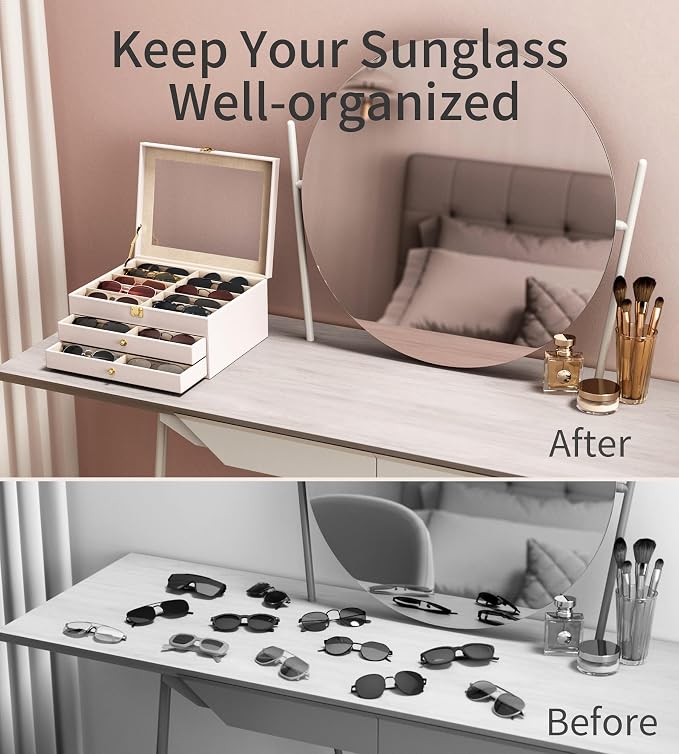 NEWLOOP 10/30 Slots Sunglass Organizer - Image 7
