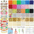 Redtwo 5100 Clay Beads Bracelet Making Kit, Flat Preppy Beads by Redtwo