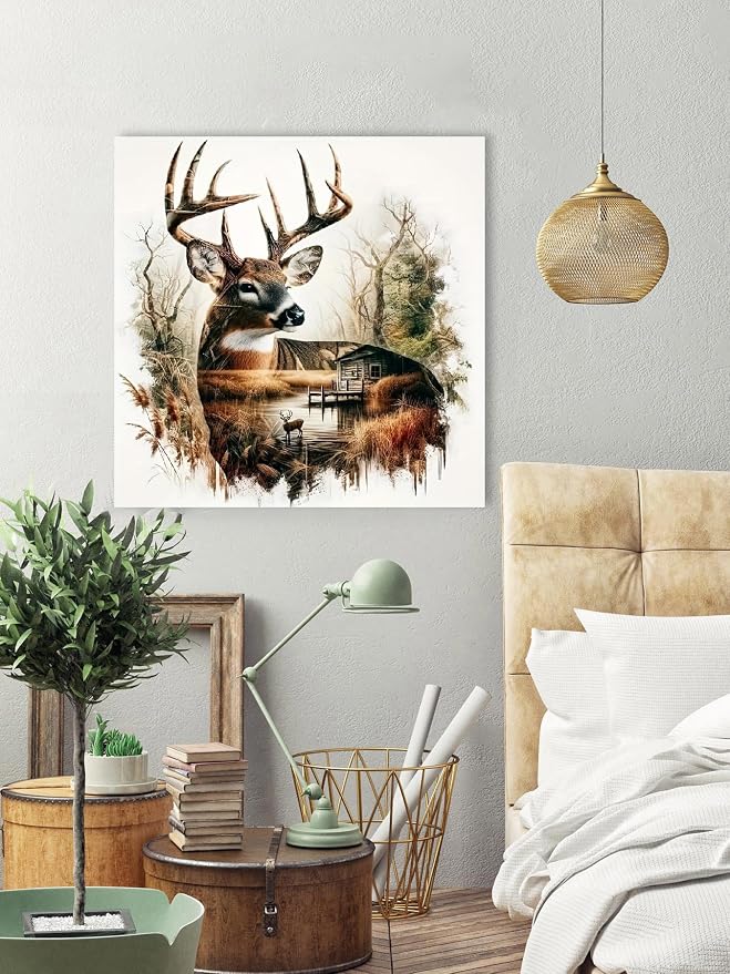 Deer Stamped Cross Stitch Kits for Adults, Animal 11CT Needlepoint Counted - Image 4