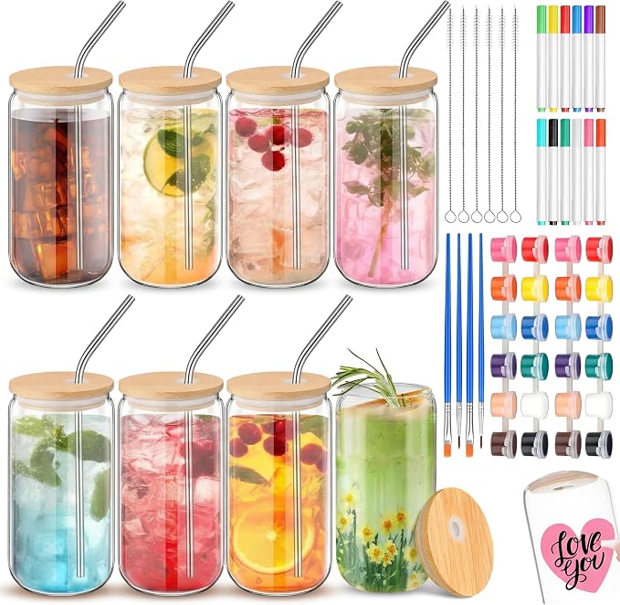 Pickmesh 8 Set Graduation Gift Glass Painting Kit by Pickmesh