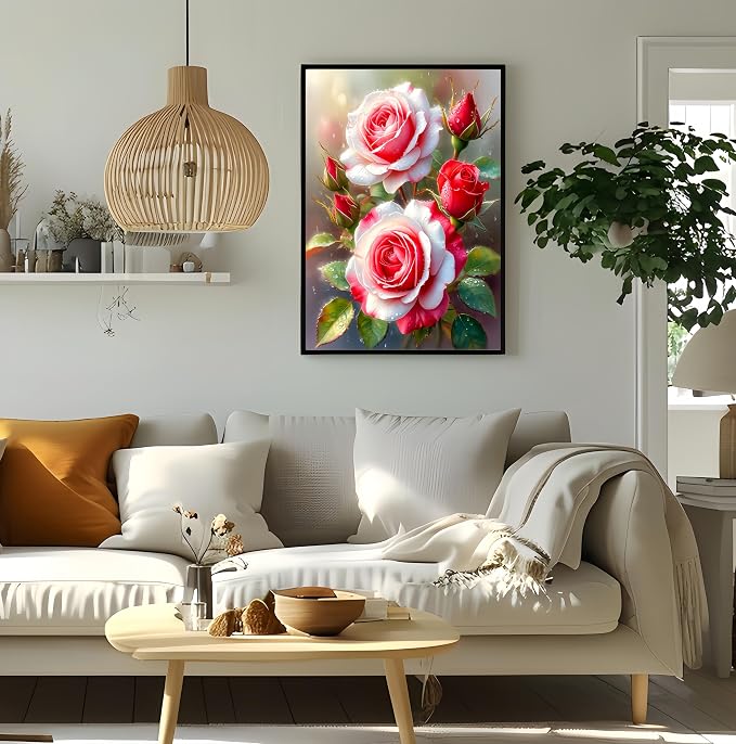 Diamond Paintings Kits for Beginners, Flower Diamond Arts Kits for Adults - Image 2