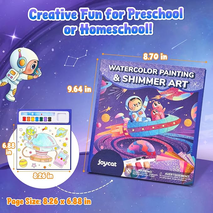 JoyCat Paint with Water Coloring Books & Shimmer Art | Art & Craft Activity - Image 6
