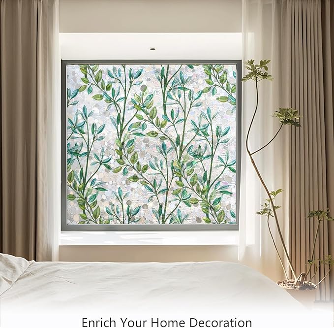 LEMON CLOUD Window Privacy Film, Stained Glass Window Film, Decorative Rainbow - Image 3