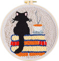 Punch Needle Kit for Beginners Adults-Cat Coffee, by TCDZMYGS