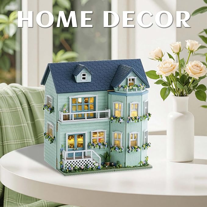 Flever Dollhouse Miniature DIY House Kit Creative Room - Image 9