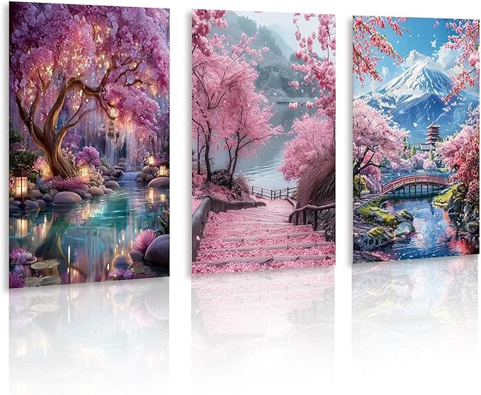 Gemozaic 3 Pack Fantasy Tree Diamond Painting Kits by Gemozaic