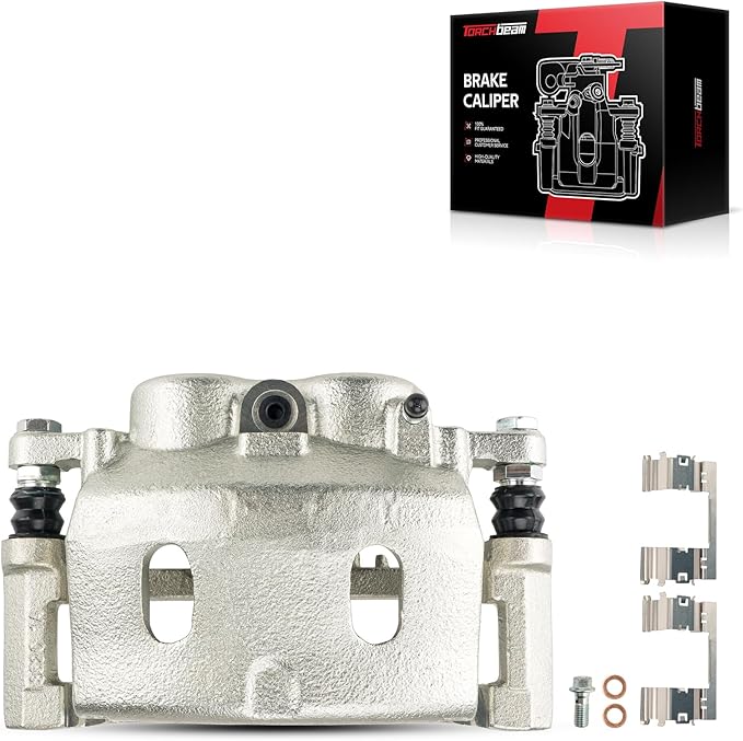 Torchbeam Brake Caliper For Chevrolet GMC Cadillac Front Right for 2008-2018 Silverado 1500, 2008-2018 Sierra 1500, Front left for 2015-2019 XTS, Disc Brake Caliper with Bracket # 18B4918A