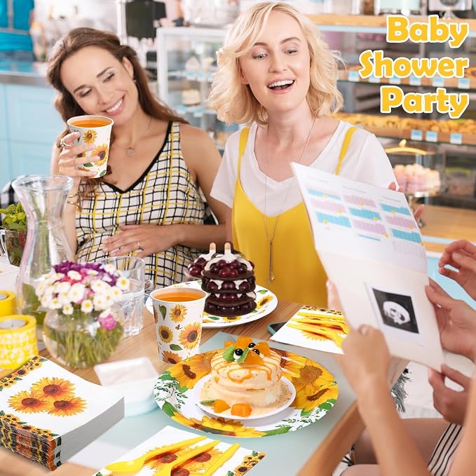 Pickmesh 400 Pcs Sunflower Party Supplies - Image 5