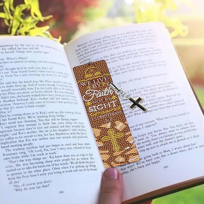 Christian Bible Diamond Art Bookmarks: 6 Pcs Bible Verse Diamond Painting Book - Image 7