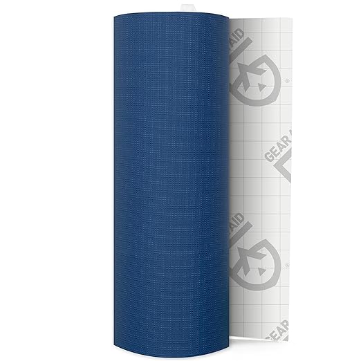 GEAR AID Tenacious Tape 3”x20” Fabric and Vinyl Gear Repair Tape, Quickly Fix Holes and Rips in Puffy Jackets, Rain and Snow Gear, Tents, Sleeping Bag and More, Blue, 2 Pack