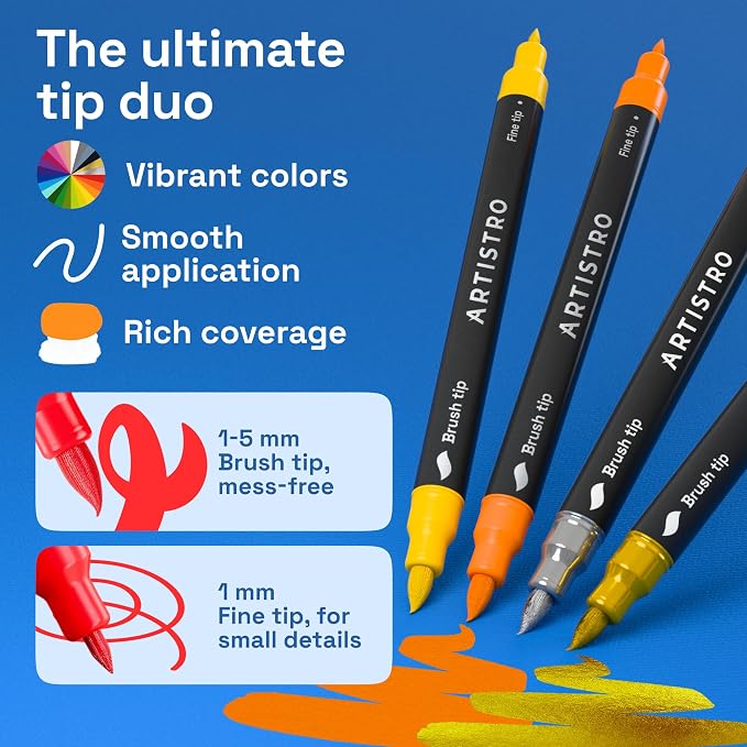 ARTISTRO 24 Acrylic Paint Markers - Image 3