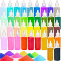 Panxxsen 38PCS Colored Art Sand Kit, 1.25oz Bottles DIY Craft Set by Panxxsen