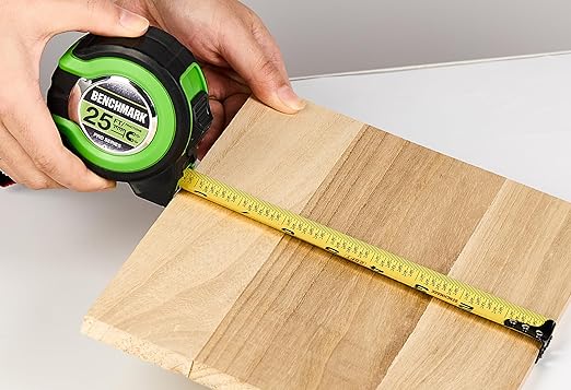 3 Pack - Tape Measures 25 ft - Easy to Read Fractions to 1/8th inch - Magnetic Tip - Thumb and Quick Lock - Autowind - Belt Clip - Green - Measuring Tape Retractable