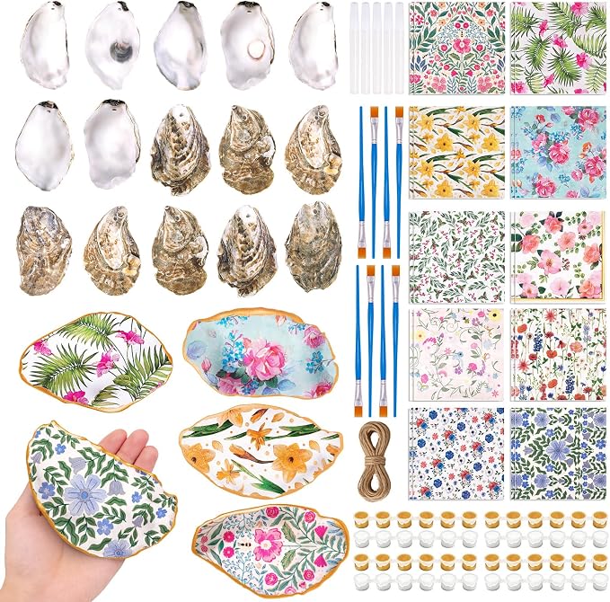 20 Set Oyster Shells for Crafts by Unknown