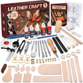 Leather Crafting Kit: Leather Working Tools and Supplies by CBHGFEA