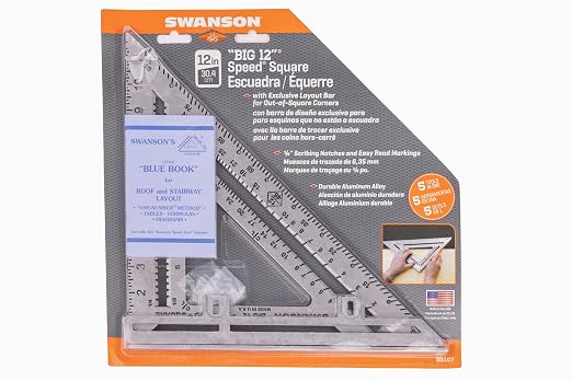 Swanson Tool Co S0107 "Big 12" 12-Inch Speed Square Layout Tool - Image 6