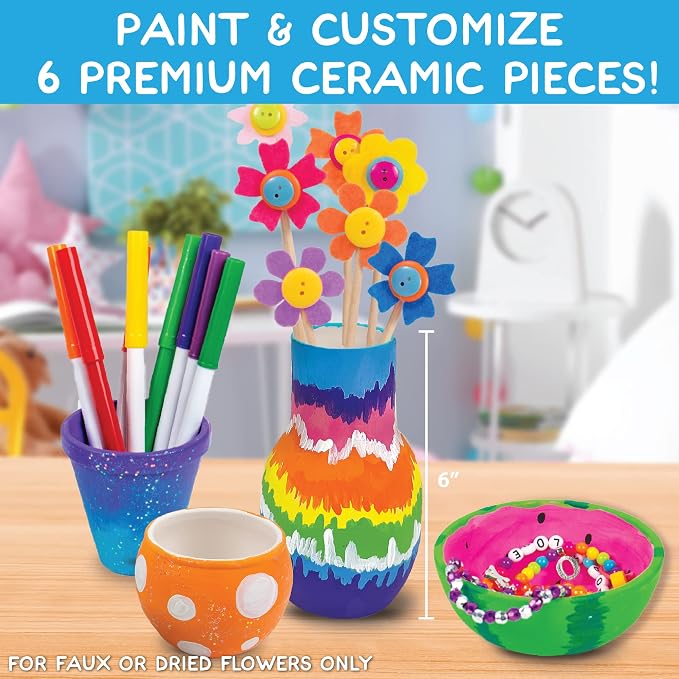 Made By Me Paint Your Own Ceramic Pottery, Fun Ceramic Painting Kit - Image 9