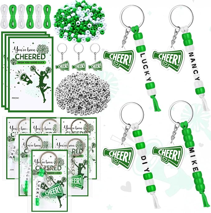 Suncalla 996 Pcs 24 Set Cheer Keychain Making Kit DIY Key Chain Crafts by Unknown