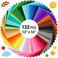 12x16Inch 132Pcs Felt Sheets for Crafts, 40 Colors Craft Supplies, 1mm Thick by Unknown