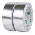 BOMEI PACK Adhesive Aluminum Foil Heat Shield Tape 2 Pack Barrier Fiberglass Thermal Insulation Reflective Material High Temp Protection (1.5 inch)