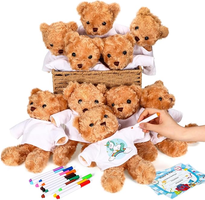 40 Pcs Make Your Own Stuffed Animal Bear Kit DIY 2026 Graduation Plush Gift 10 by Blueweenly