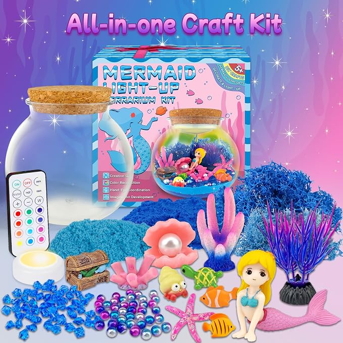 7july Mermaid Terrarium Craft Kit - Image 4