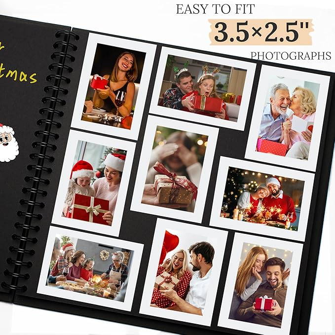 Scrapbook 10x10 Inch DIY Scrapbook Album Hardcover Kraft Paper 100 pages/50 - Image 4