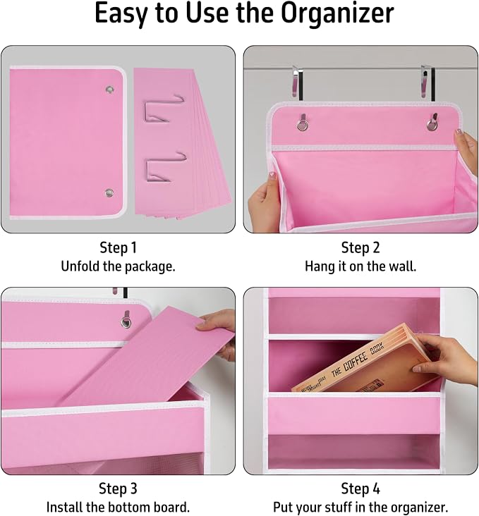 TYMENSH Pink Over Door Organizer - Image 5